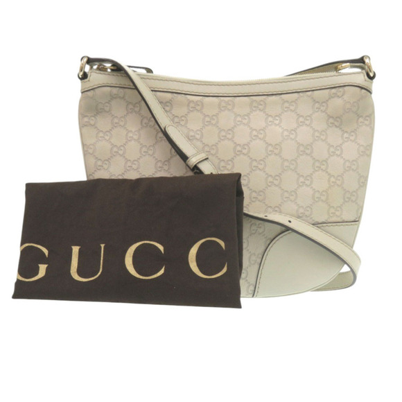 GUCCI White Leather Love Shoulder Bag - Picture 2 of 8